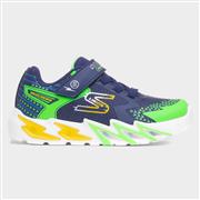 Skechers Flex Glow Kids Navy Light Up Trainer (Click For Details)