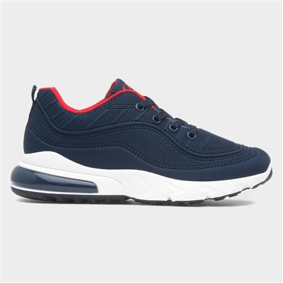 Kids Windermere Navy Lace Up Trainer