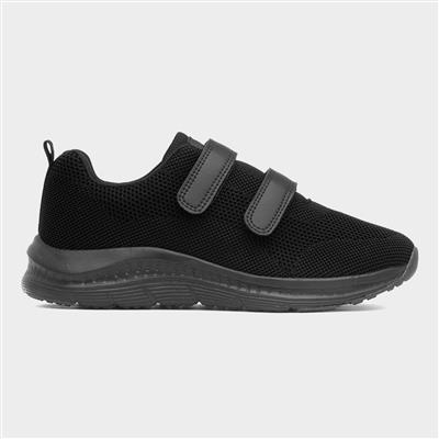 Density Mens Black Easy Fasten Trainer