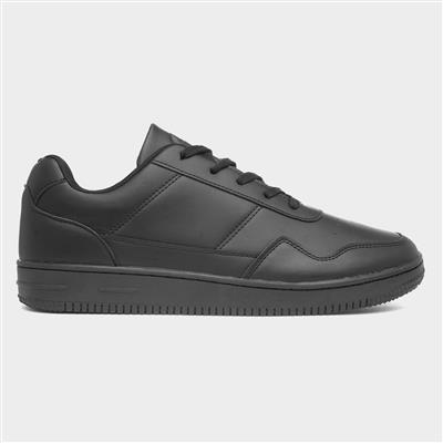 Awe Mens Black Lace Up Trainer