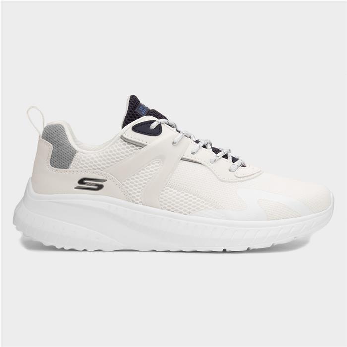 Skechers Bobs Squad Chaos Mens White Trainer 83018 Shoe Zone