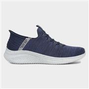 Skechers Slip Ins Mens Navy Trainer (Click For Details)