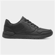 XL Dawlish Mens Black Lace Up Trainer (Click For Details)