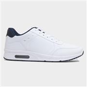 XL Persian Mens White Lace Up Trainer (Click For Details)