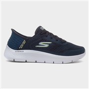 Skechers Slip Ins Go Walk Flex Mens Navy Trainer (Click For Details)