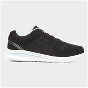 XL Mawson Womens Black Lace Up Trainer (Click For Details)