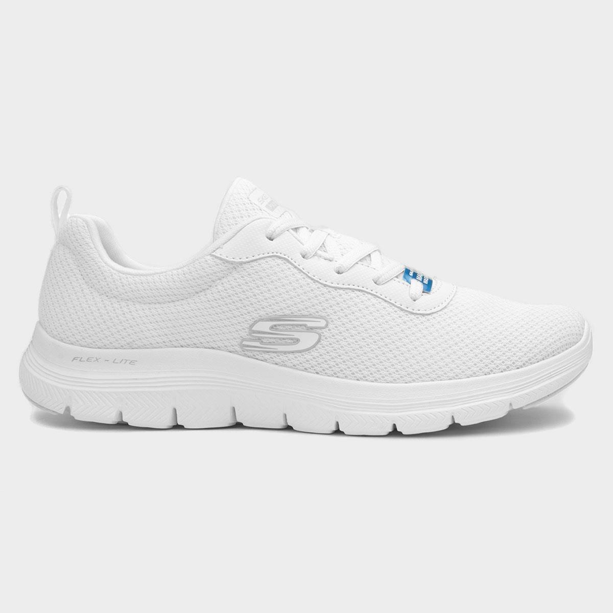 Skechers white flex appeal on sale