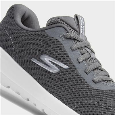 Skechers Go Walk Joy Womens Grey Lace Up Trainers-840341 | Shoe Zone