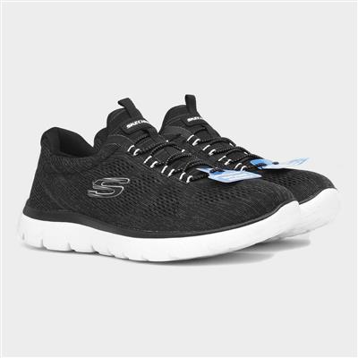 Skechers Summits Fun Flair Womens Black Trainer-840344 | Shoe Zone