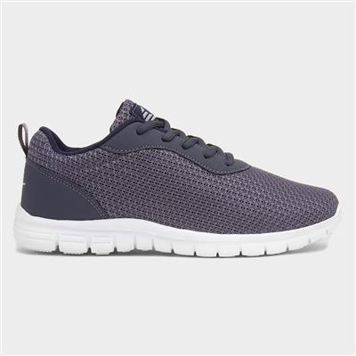 Surma Womens Smokey Blue Knitted Trainer