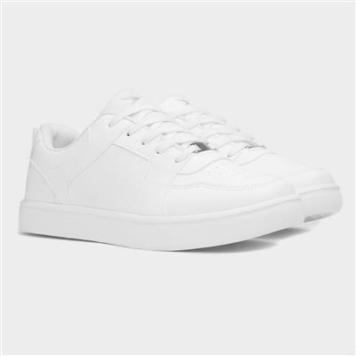 Osaga Gravity Womens White Lace Up Trainer-84047 | Shoe Zone