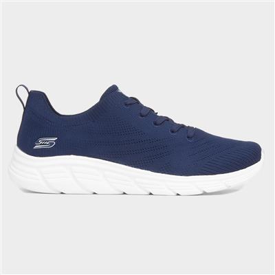 Bobs B Flex Womens Navy Knitted Trainer