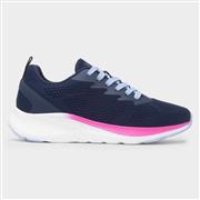 Osaga Aldrin Womens Navy Knitted Trainer (Click For Details)