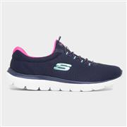 Skechers Summits Womens Navy Trainers (Click For Details)