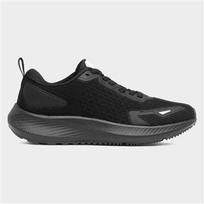 Enterprise Womens Black Knitted Trainer