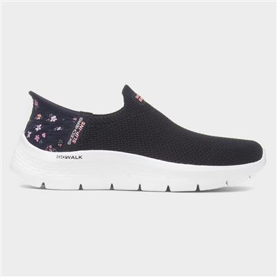 Slip Ins Go Walk Womens Black Trainers