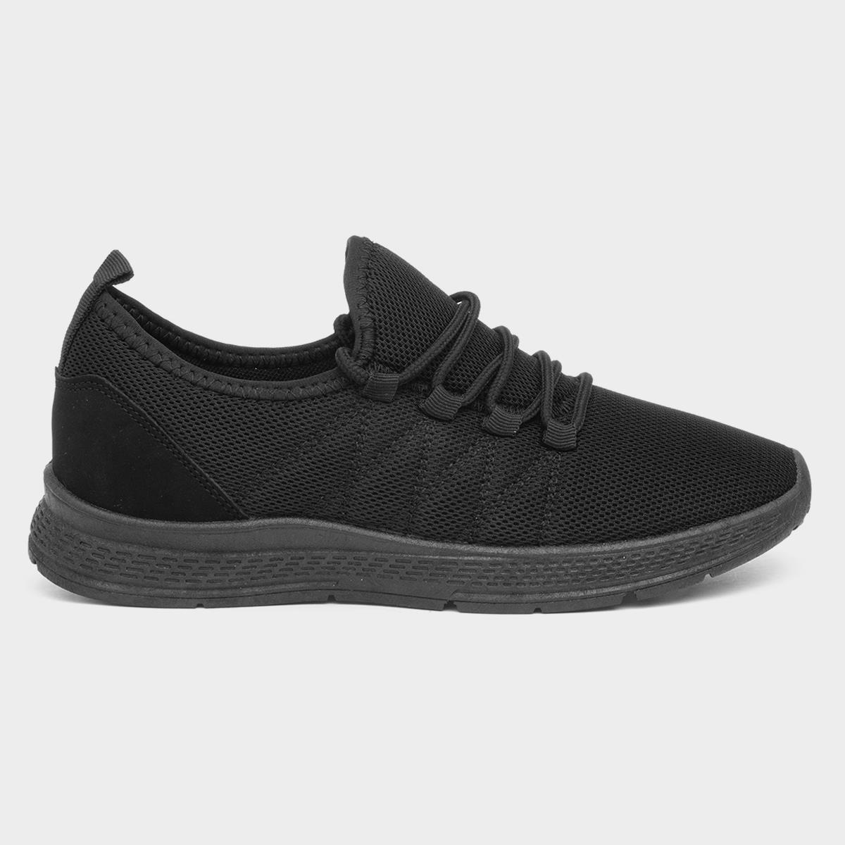 Womens black trainers store no laces