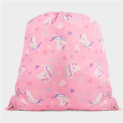 XL Corby Pink Unicorn Pump Bag-901007 | Shoe Zone