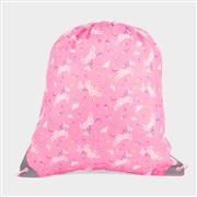 XL Dawley Pink Unicorn Print Plimsoll Bag (Click For Details)