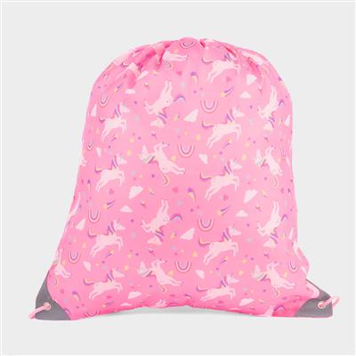 Dawley Pink Unicorn Print Plimsoll Bag