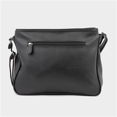 Lilley Lindsay Organiser Shoulder Bag in Black-90279 | Shoe Zone