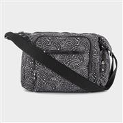 Lilley Orla Womens Black Printed Cross Body Bag (Click For Details)