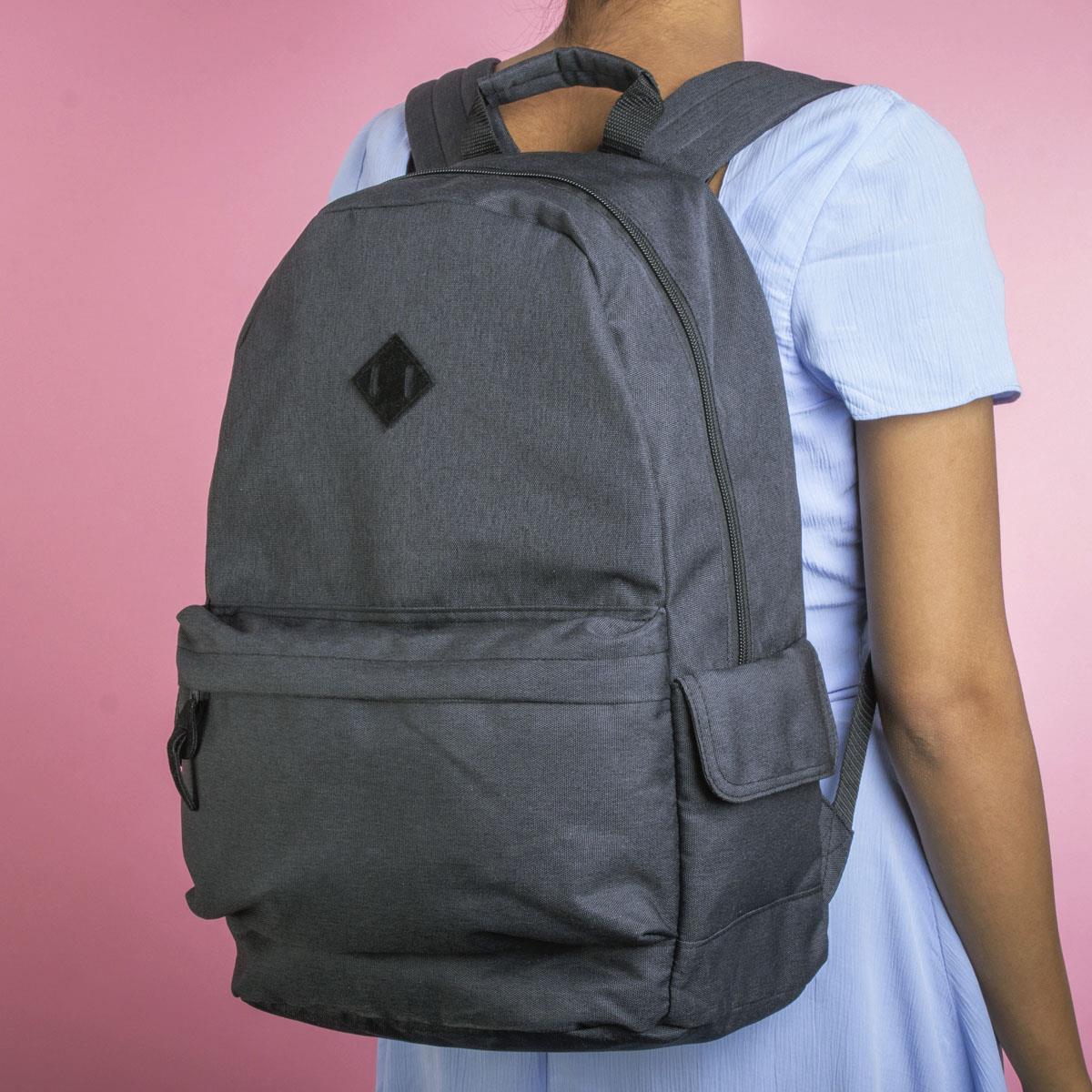 Dark Grey Backpack with Multi Pocket90318 Shoe Zone