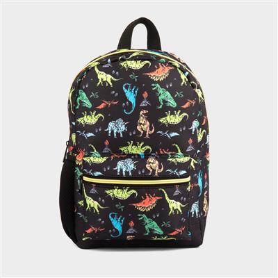 Hexham Multi Coloured Dinosaur Print Back Pack