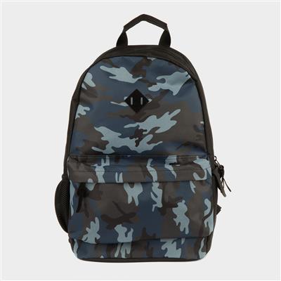 Fareham Blue & Multi-Coloured Camo Backpack