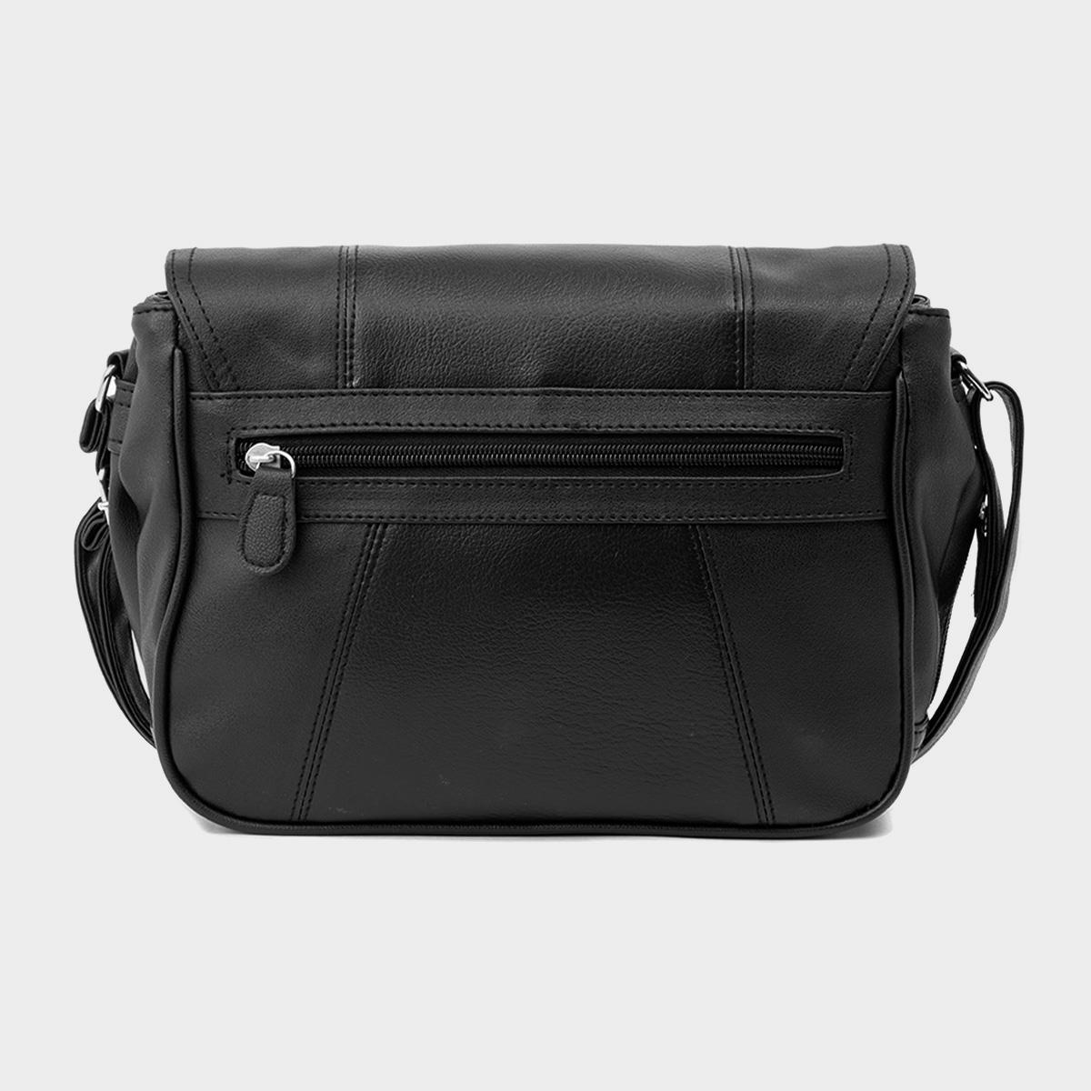 Lilley Ursula Black Organiser Shoulder Bag 90465 Shoe Zone