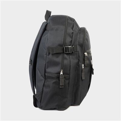 Earby Black Backpack with Multi Pocket-90480 | Shoe Zone