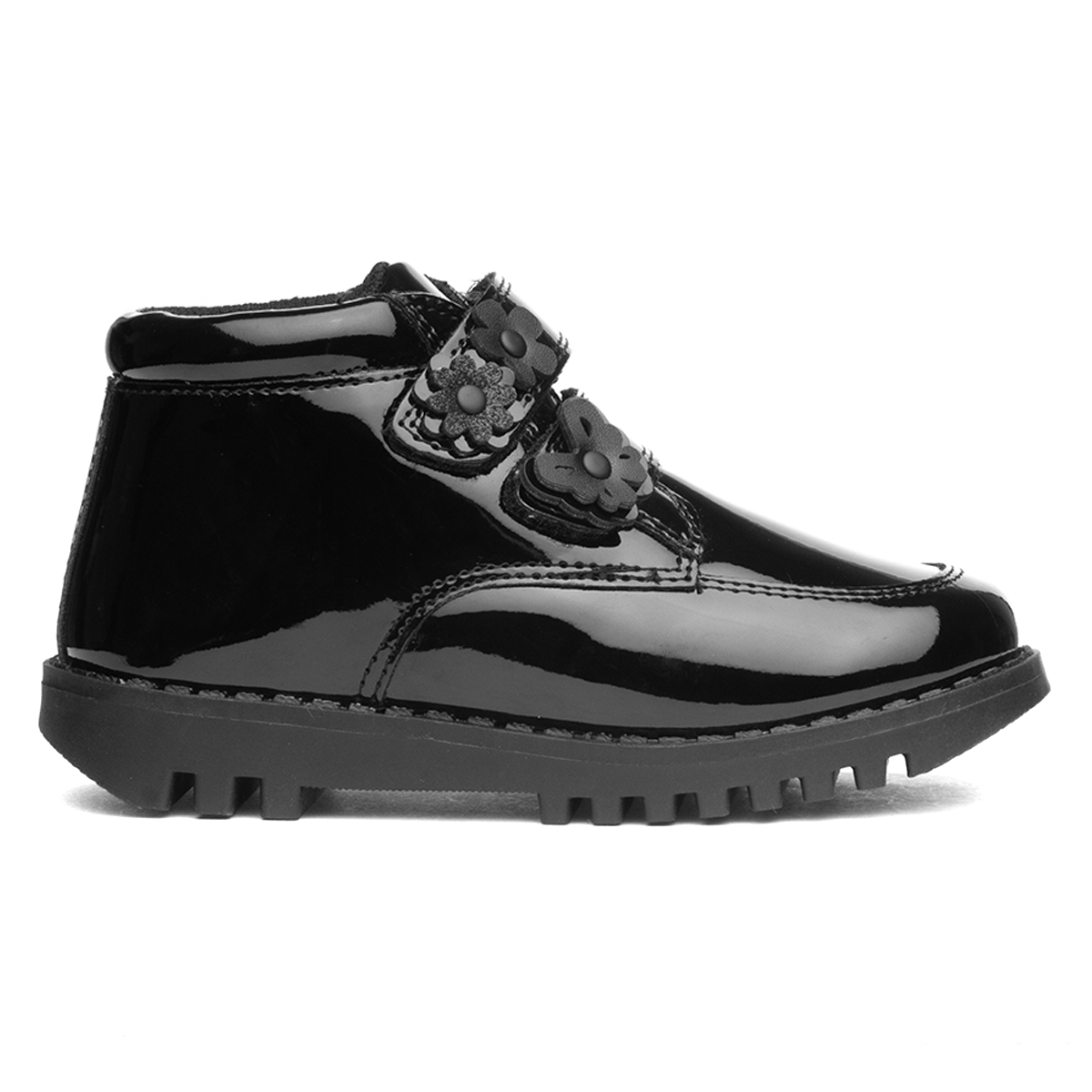 Buckle My Shoe Dee Kids Black Patent Boot