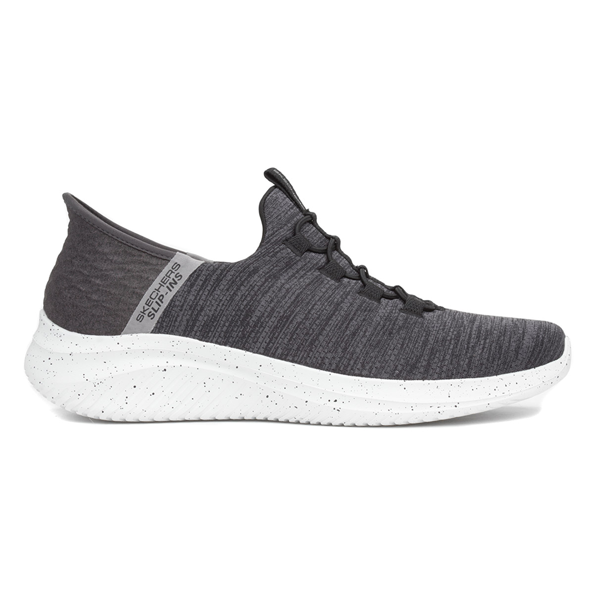 Skechers Slip Ins Black & Grey Trainer