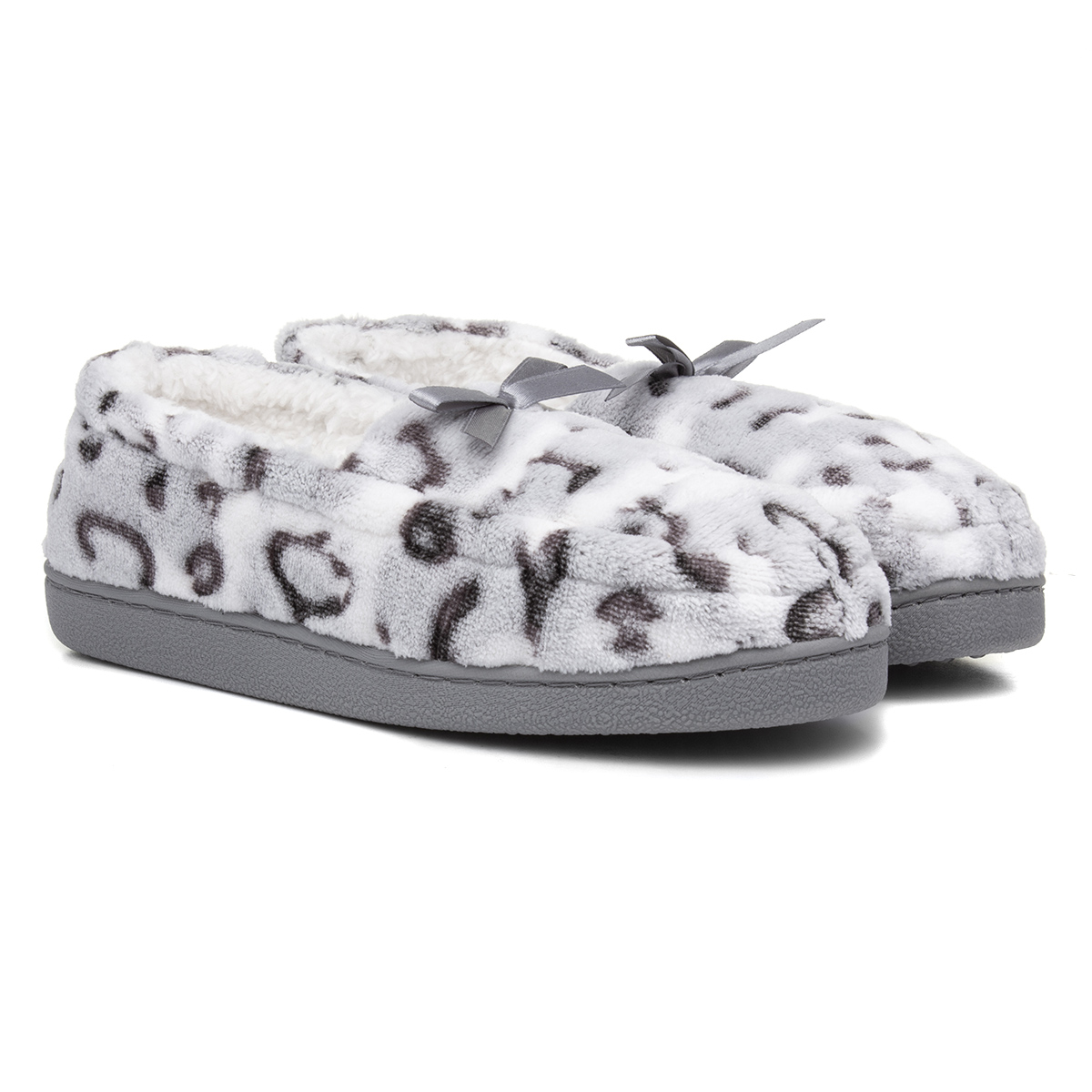 The Slipper Company Ruth Womens Grey Moccasin