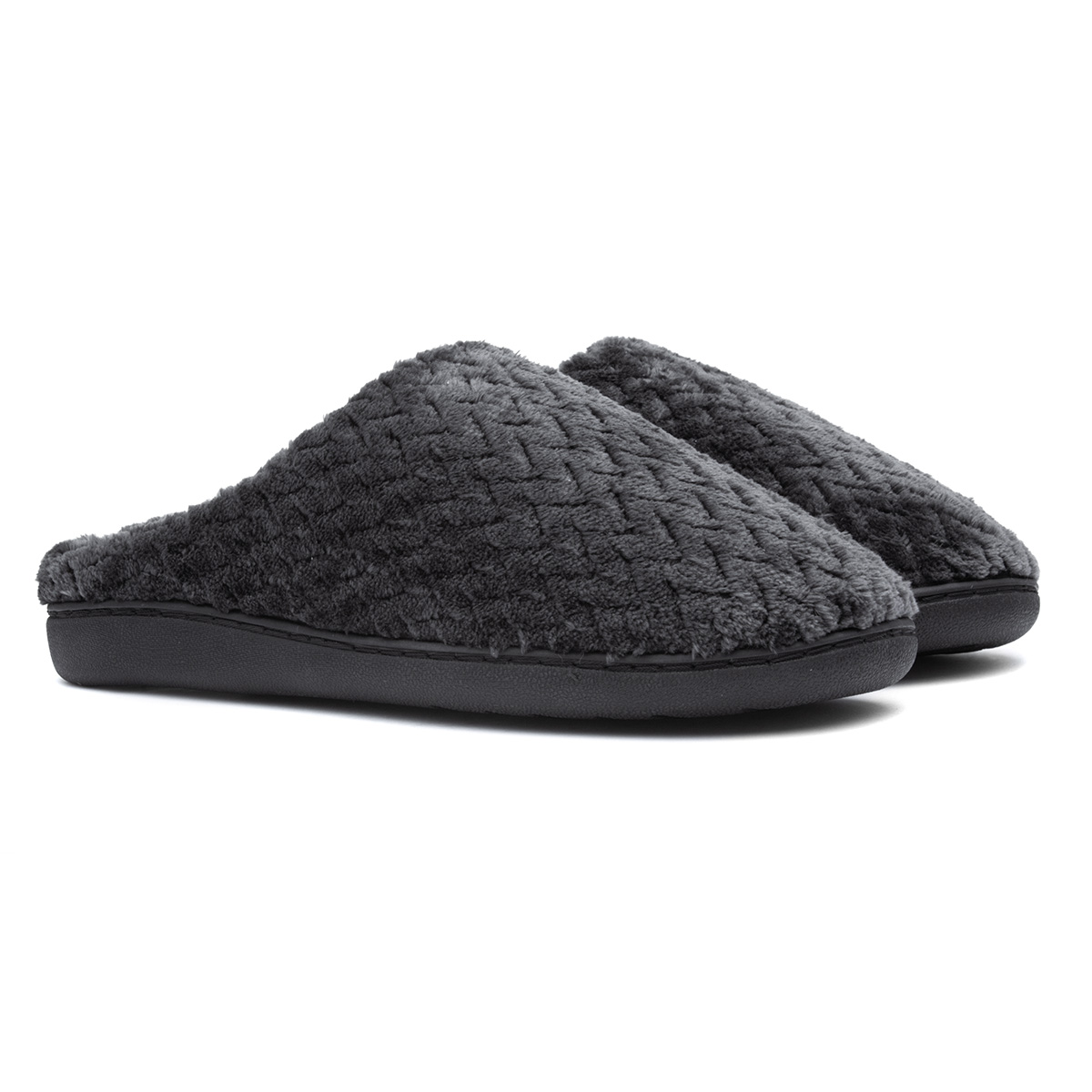 The Slipper Company Men's Grey Mule Slipper