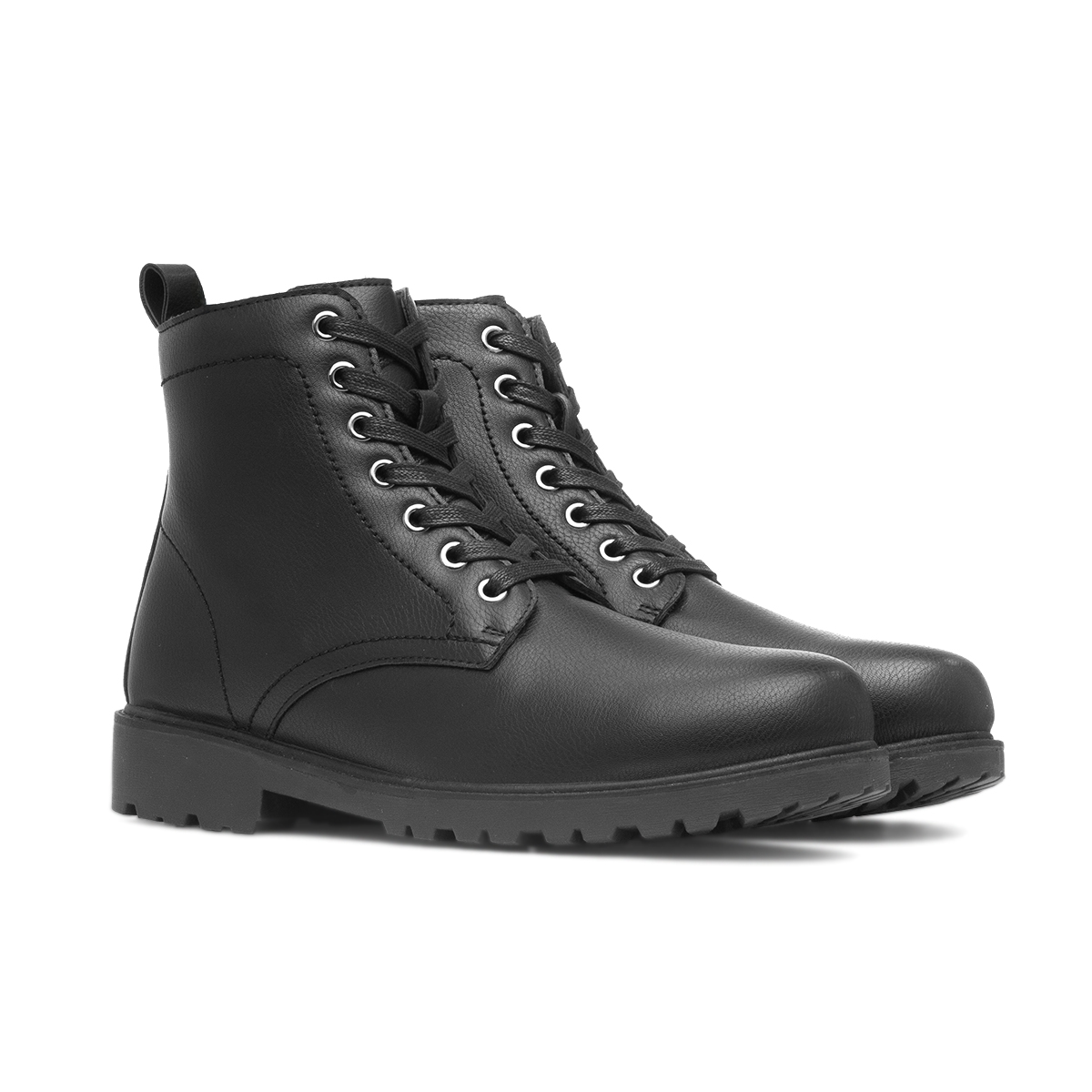 Urban Territory Mens Black Lace Up Ankle Boot