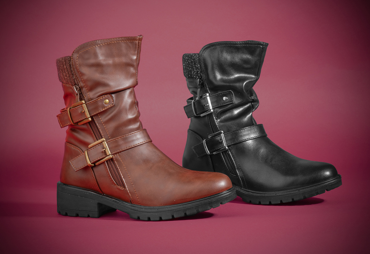 Calf length boots on sale