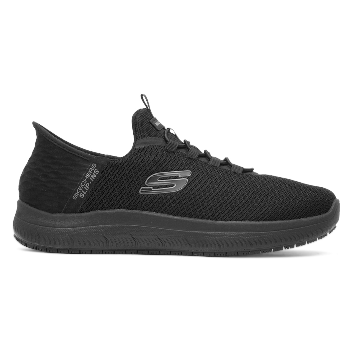 Skechers Workwear Slip Ins Colsin Mens Black Shoe