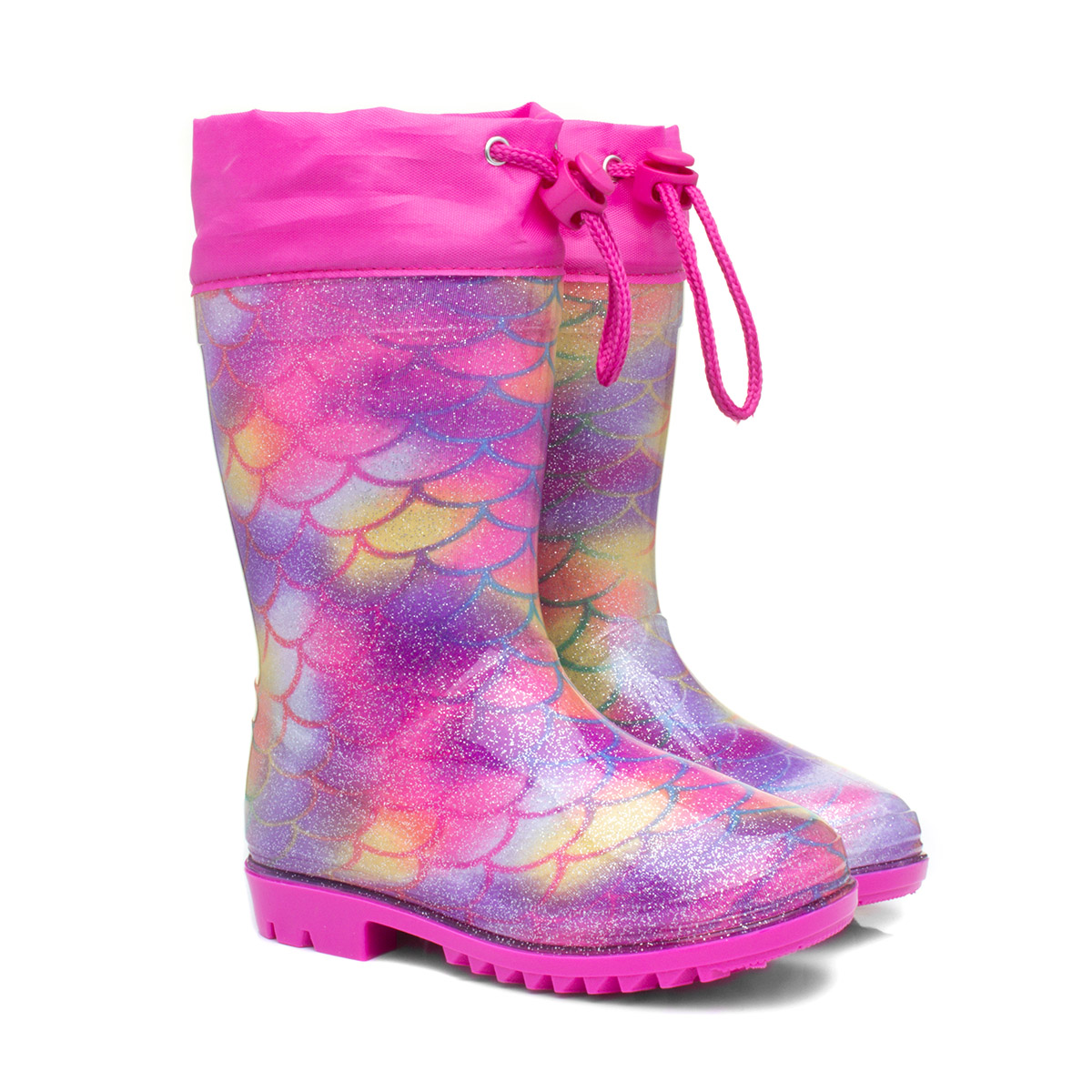 Mist Kids Rainbow Mermaid Glitter Welly