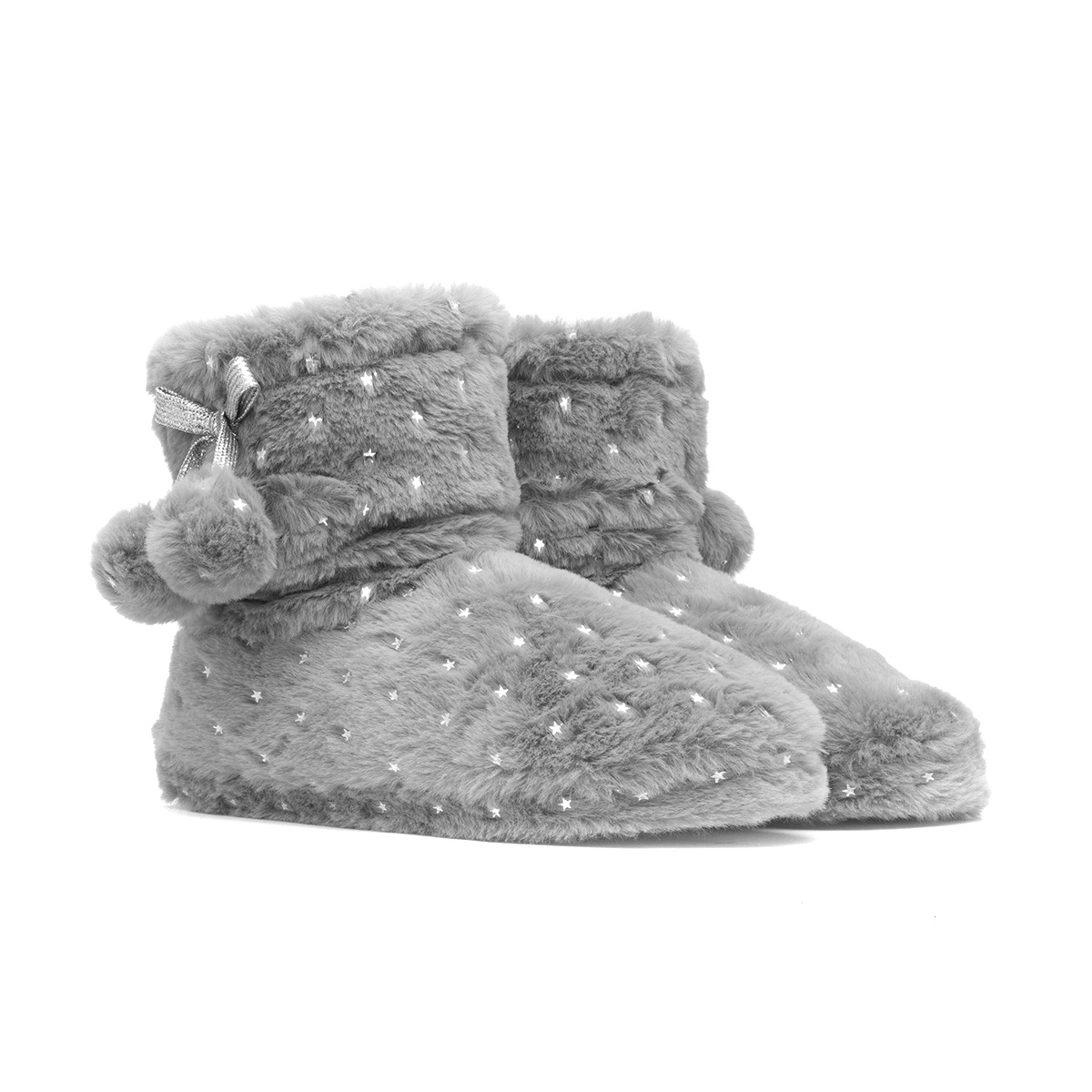 The Slipper Company Rosalynn Womens Grey Bootie