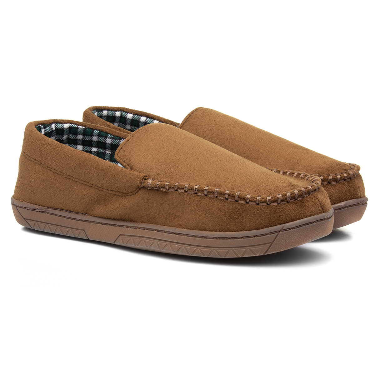 The Slipper Company Issac Mens Brown Moccasin