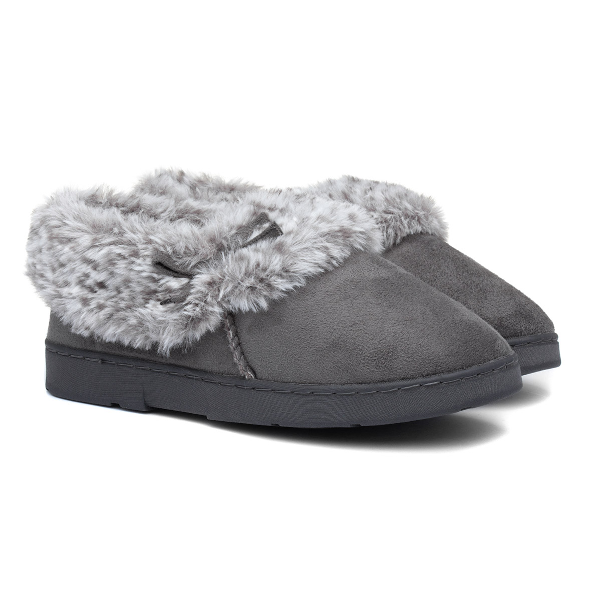 The Slipper Company Liza Womens Grey Full Slipper