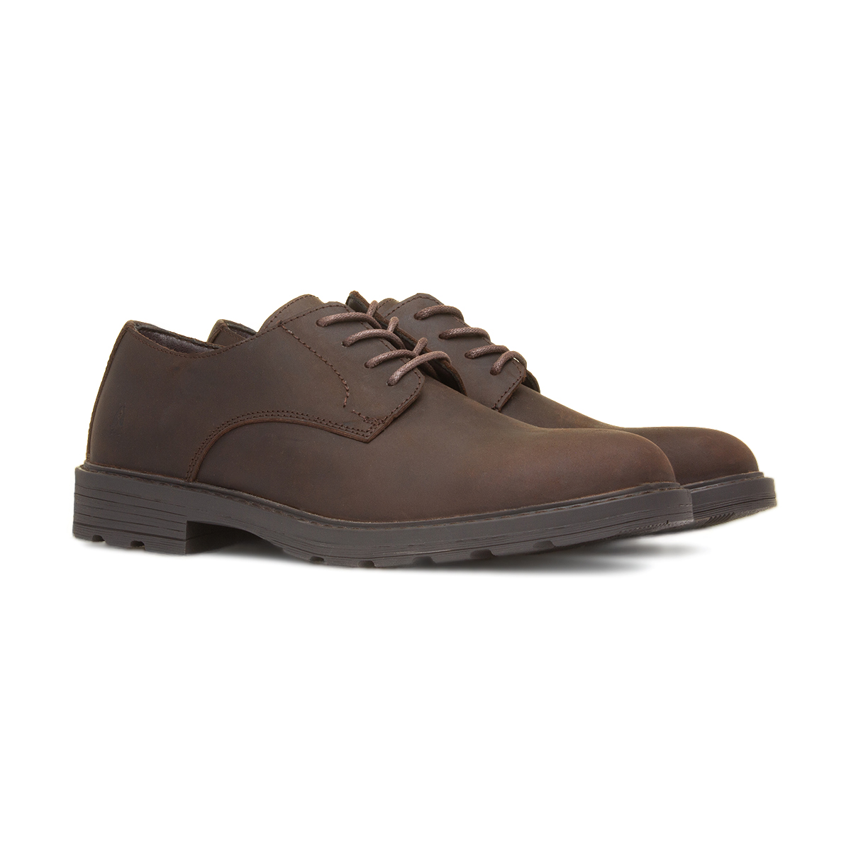 Hush Puppies Jerry Mens Brown Leather Casual Shoe