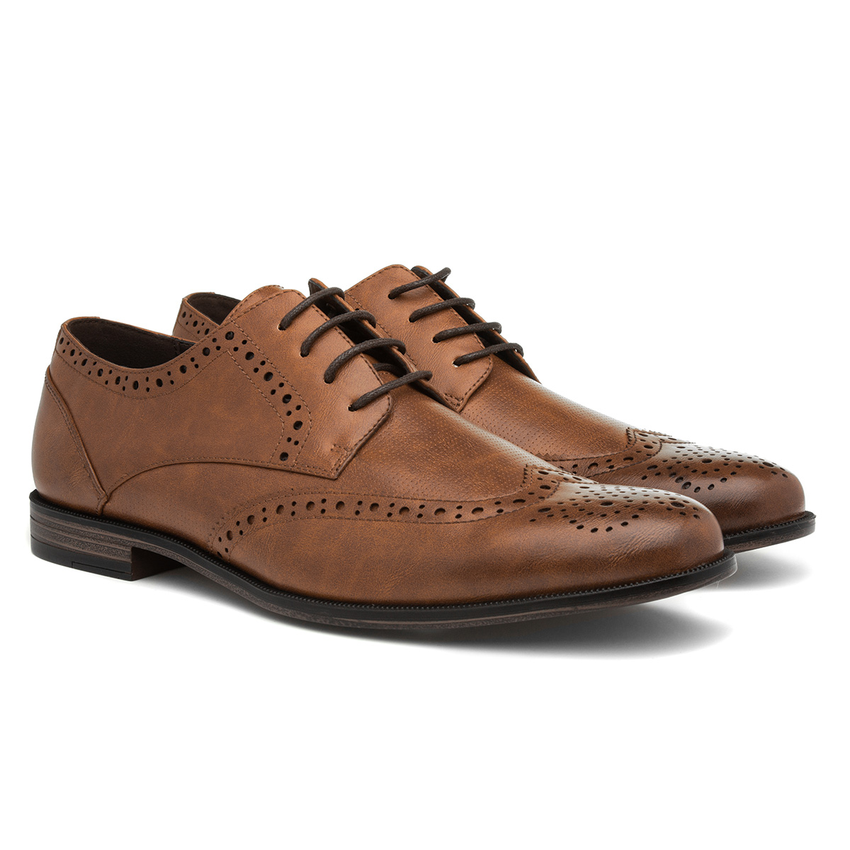 Beckett Billy Mens Lace Up Tan Brogue Shoe