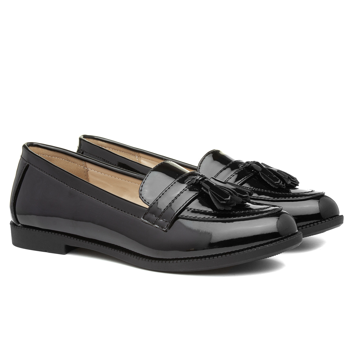 Lilley-Anais-Women black patent loafer