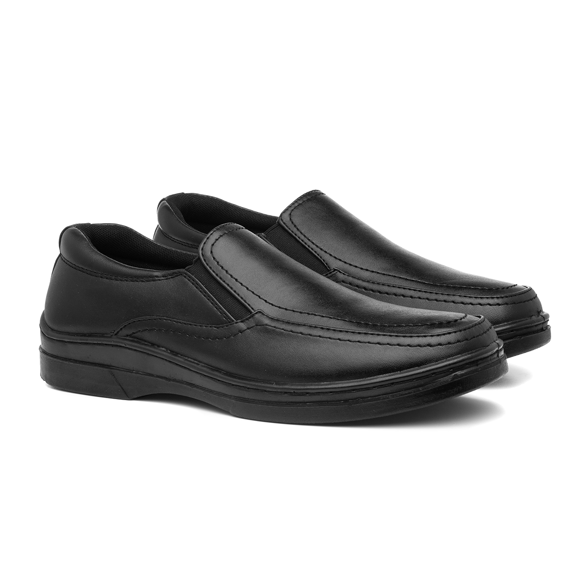 Hobos Bruce Mens Side Twin Gusset Shoe in Black