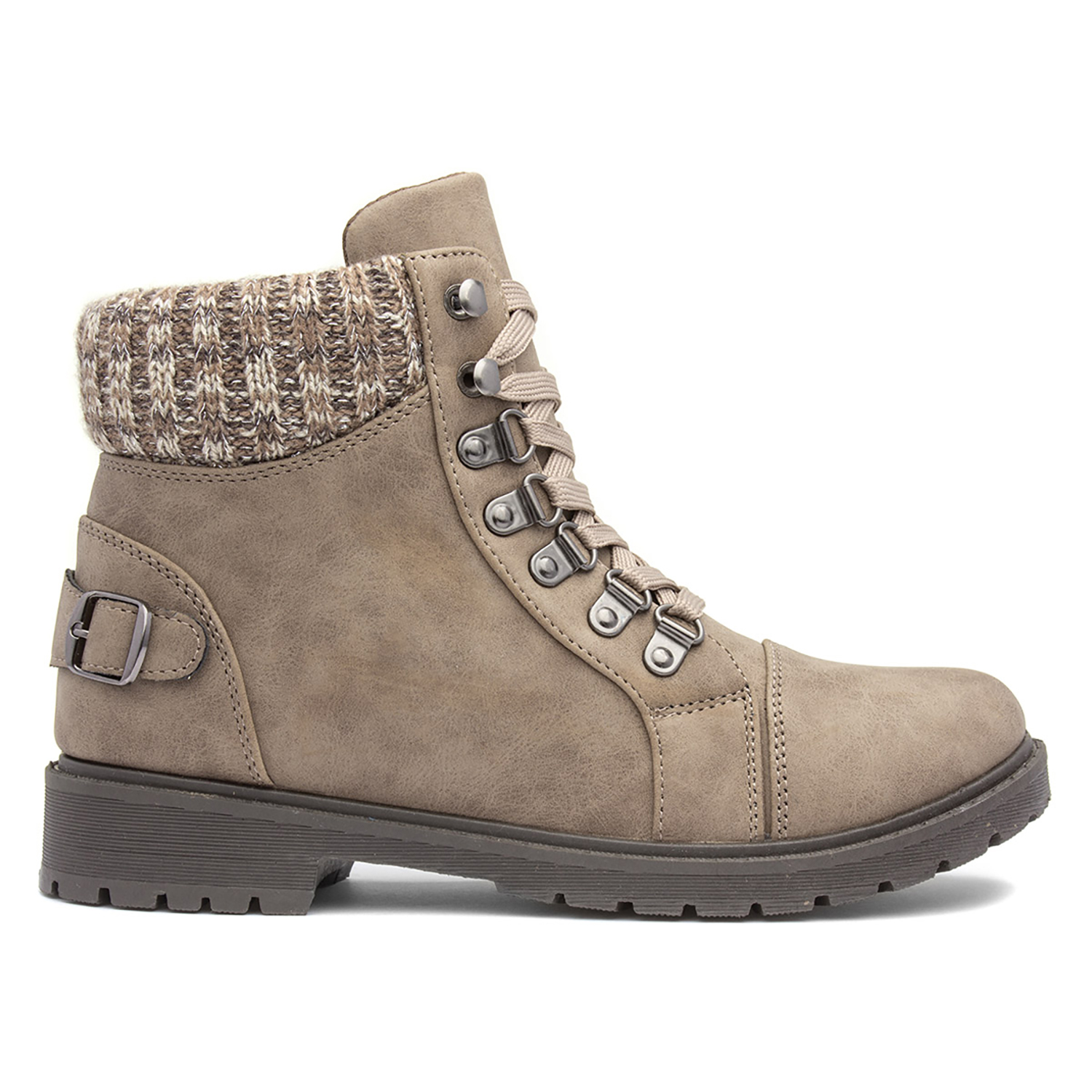 Lilley Miley Womens Taupe Lace Up Boot