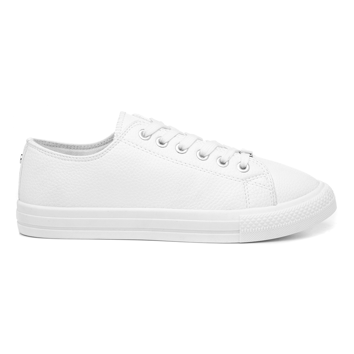 Lilley Polly Womens Lace Up Shoe In White