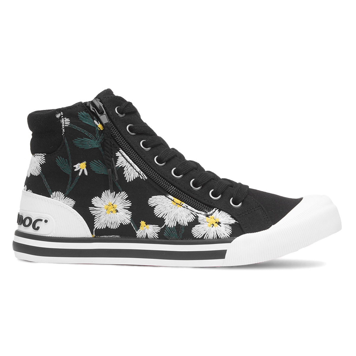 Rocket Dog Jazzin Hi Angelica Womens Black Canvas